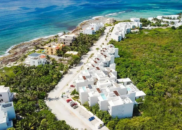 Aqua Two Bedroom Ocean View With Hot Tub 2 Min Walk To Apartment Akumal